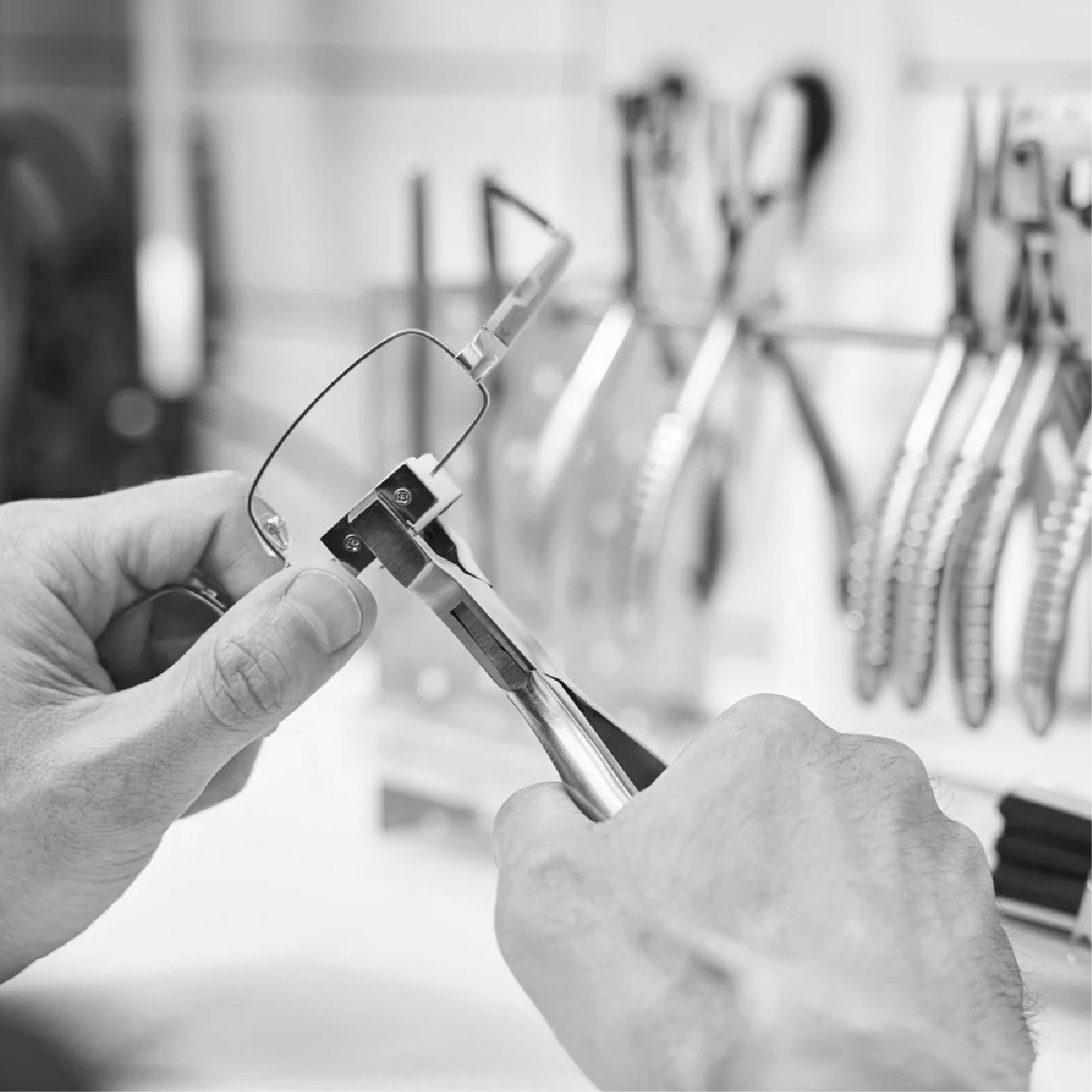 Entretien et nettoyage d'une monture de lunettes